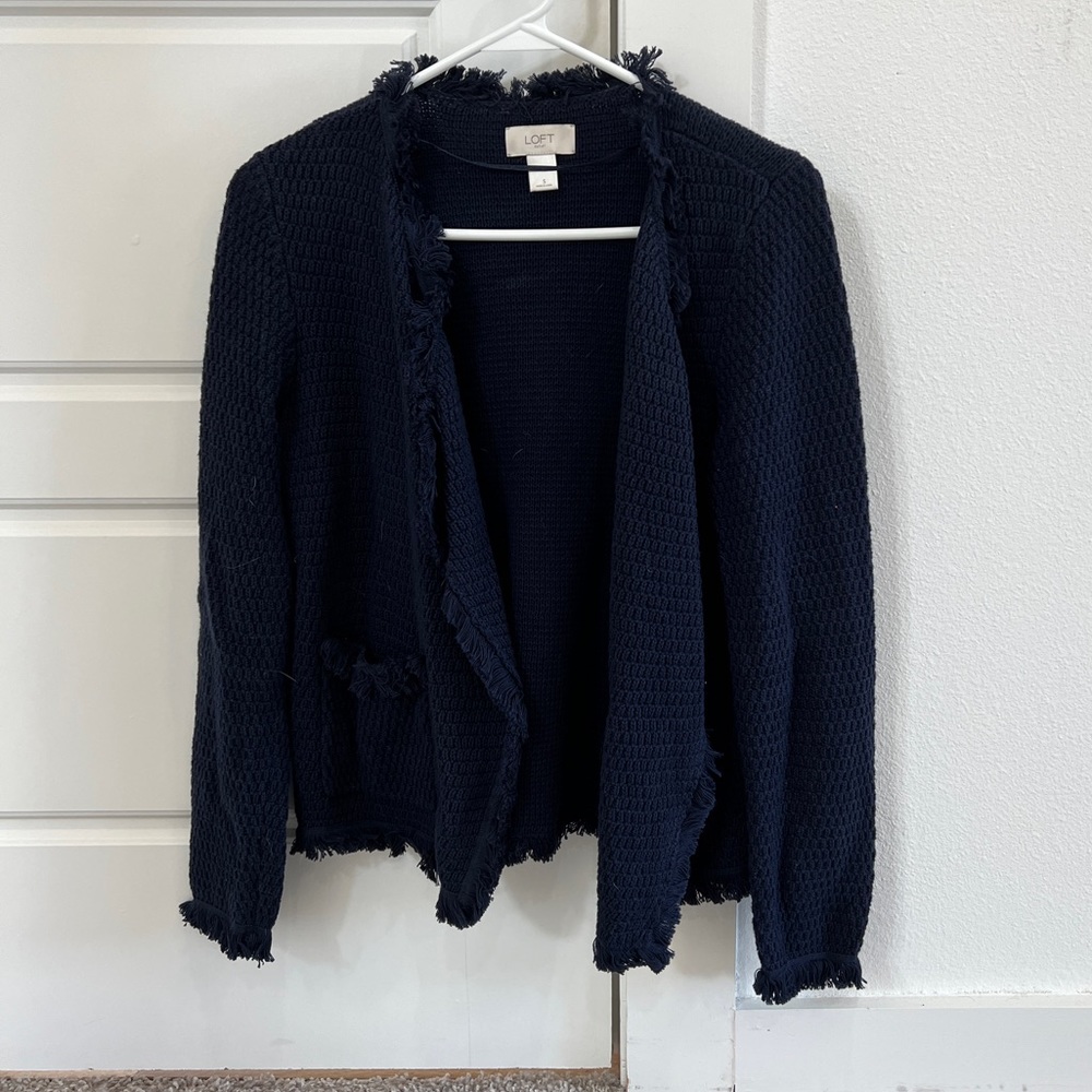 LOFT Outlet Fringe Cardigan